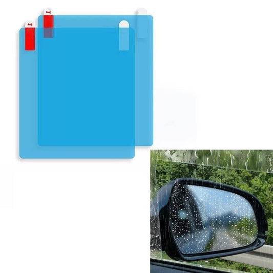 Anti Fog Anti Mist Rainproof Universal Car Accessories Rear-View Mirror (Pack of 2)