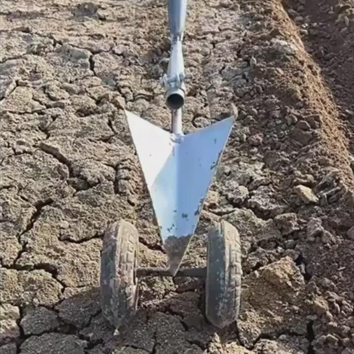 Garden Tool Supporter with Double Wheels & Triangle Shovel