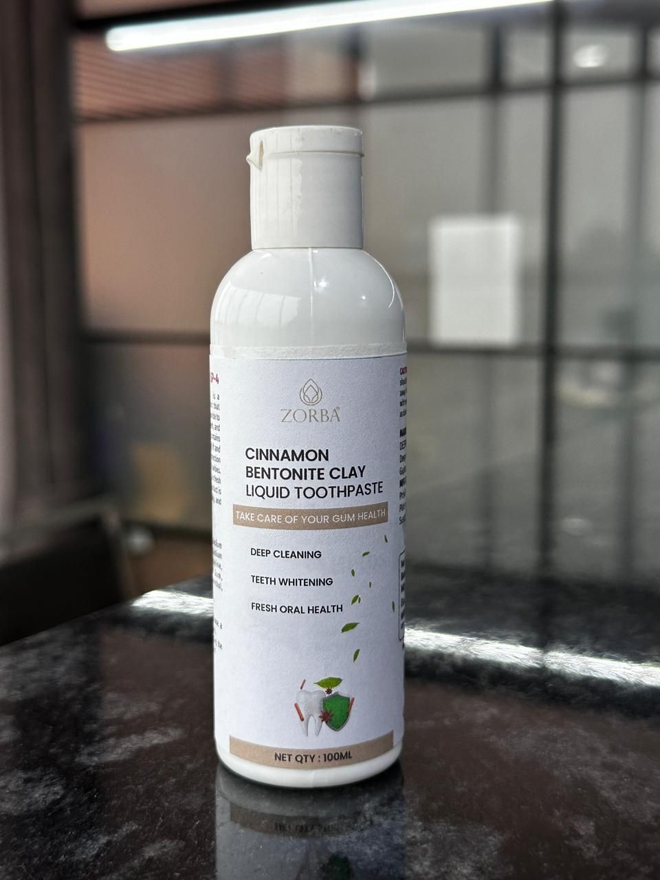 Cinnamon Bentonite Clay Liquid Toothpaste 200 ml Pack of 2