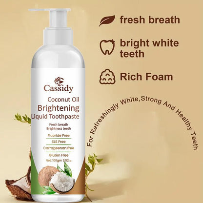 Coconut Oil Brightening Liquid Toothpaste 200 gm Pack of 2