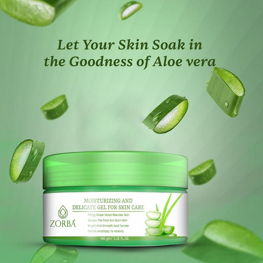 ZORBA Moisturizing and Delicate Gel for Skin Care 200 gm Pack of 2