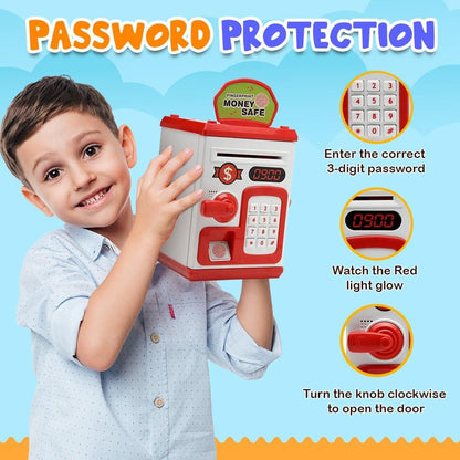 Money Bank for Kids with Fingerprint Sensor