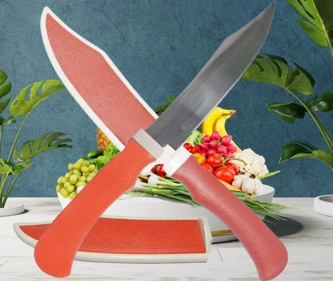 Stainless Steel Knife with cover (Pack of 6)