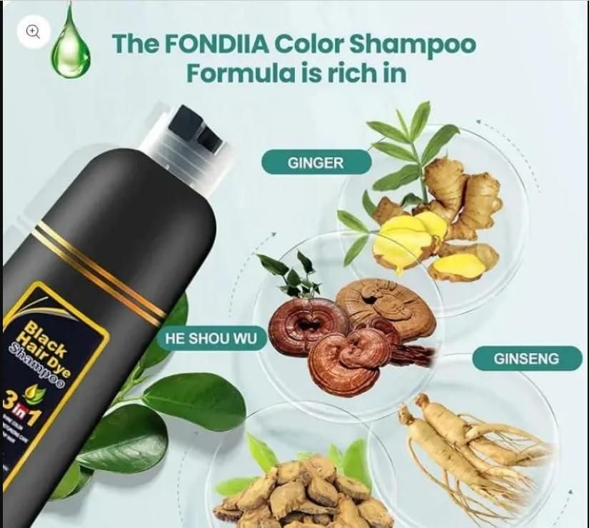 BLOSDREAM Black Hair Shampoo 3 in 1-100ml (Pack of 2)