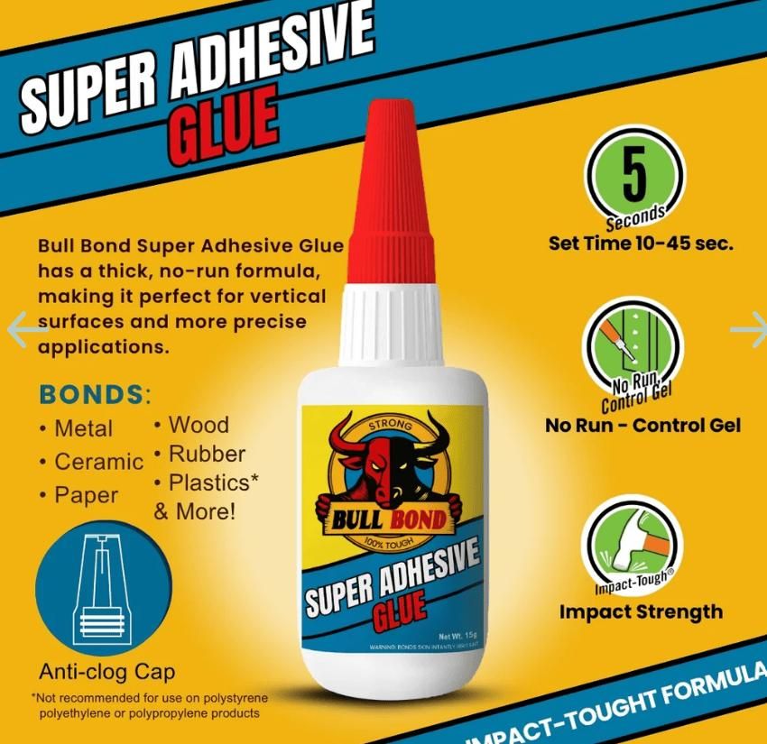 Super Adhesive Glue 60 ml Pack of 2