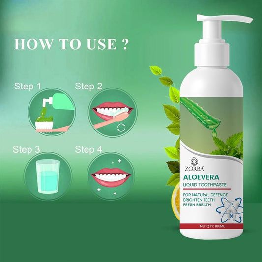 Zorba Aloe Vera Liquid Toothpaste 100ML (Pack of 2)