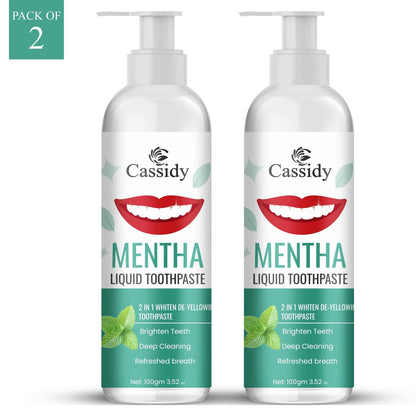 Mentha Liquid Toothpaste 200gm Pack of 2