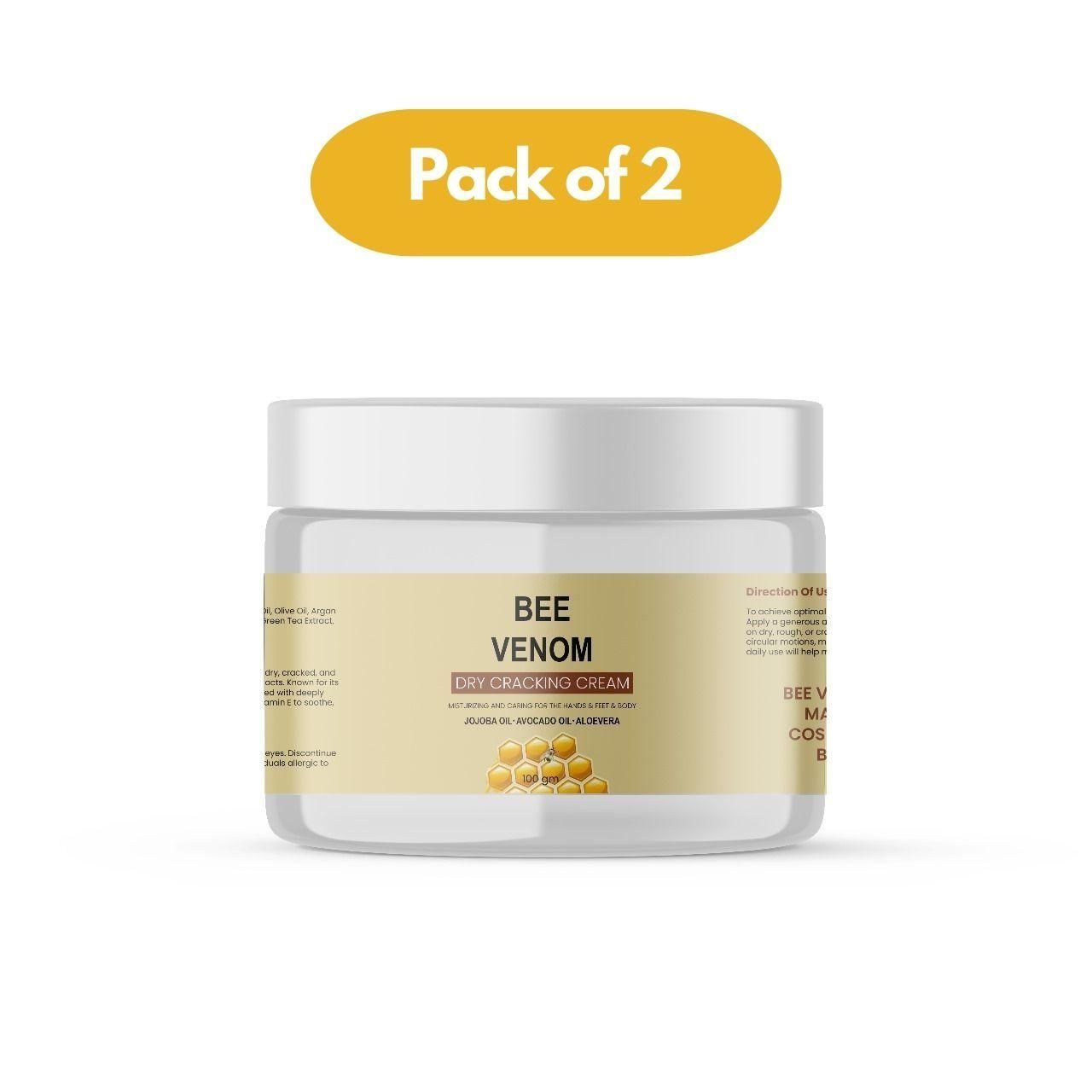Bee Venom Dry Cracking Cream 200 gm Pack of 2