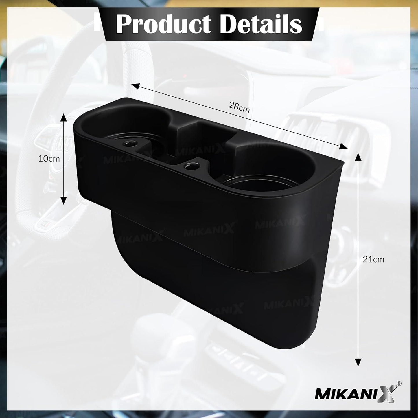 Multifunctional Car Cup Holder & Mobile Device Organizer