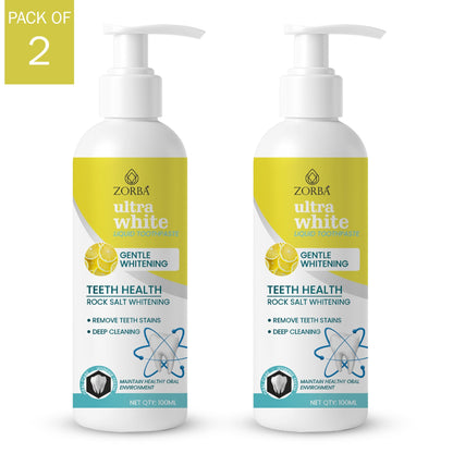 Ultra White Liquid Toothpaste 200ml Pack of 2