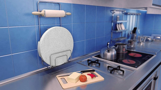 Stainless Steel Rolling Pin Holder Chakla Belan Stand